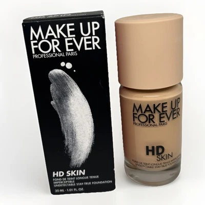 NIB Makeup for Ever HD Skin Full Cover Foundation 3Y52 (Y445) Full Size 30ML - Image 1 of 4