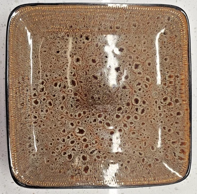 Gibson Kenzo Square Reactive Glaze 10.5 inch Square Stoneware Dinner Plate - Image 1 of 4