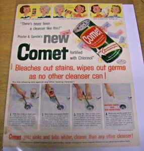 Original 1957 Comet Cleanser Magazine Ad  - Bild 1 von 1