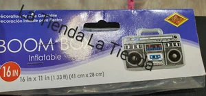 16 X 11 INCHES INFLATABLE BOOMBOX PARTY FAVORS 80S 90S HALLOWEEN COSTUME READ - Picture 1 of 2