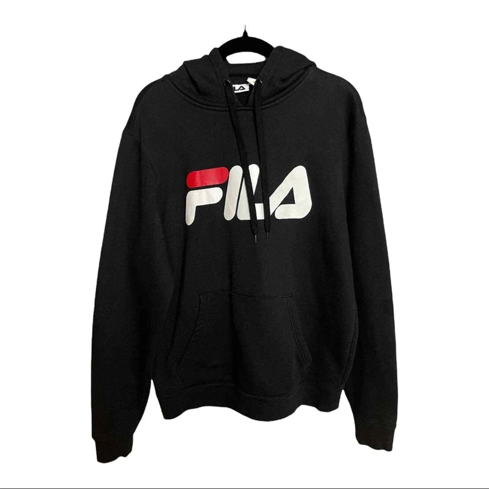 Sudadera con Capucha Fila Negra Manga Larga Talla M Foto 1 de 4
