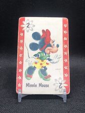 DISNEY -- MINNIE MOUSE 1946 Walt Disney Productions Single Card Red #2