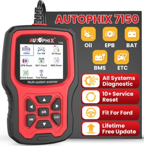 Autophix 7150 OBD2 Scanner For Ford F150/F250/F350 ABS/SRS/DPF Diagnostic - Picture 1 of 13