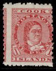 Cook Islands Qv Sg24, 1D Dull Rose, M Mint. Cat £16.