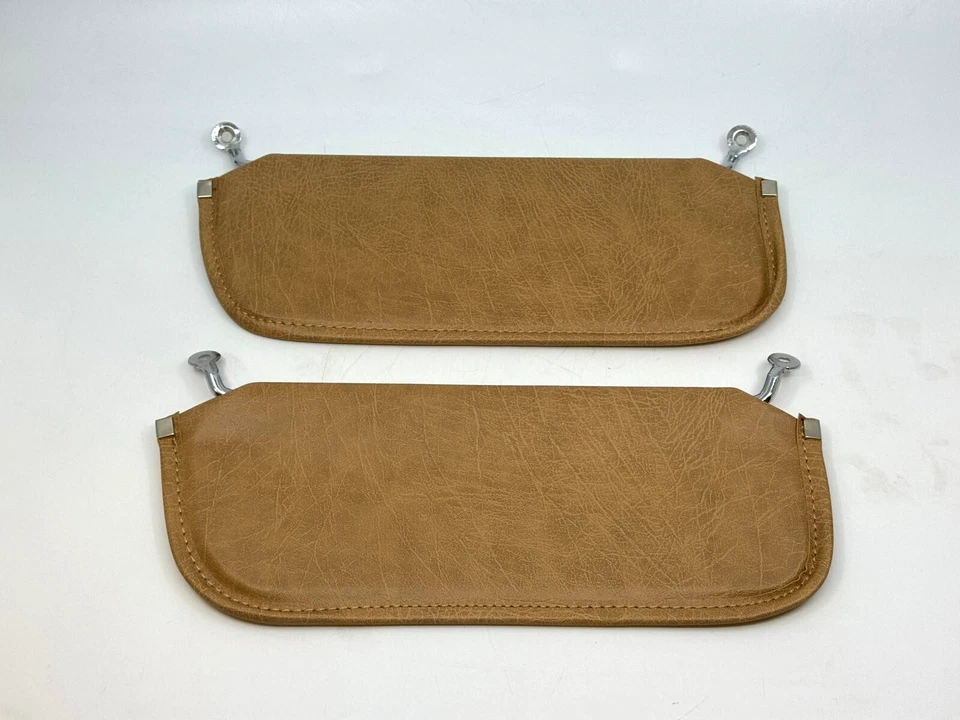 Sunvisor Pair With Bracket for Corvette C3 Stingray 69-76 L+R 2pcs Saddle Brown - Изображение 1 из 4