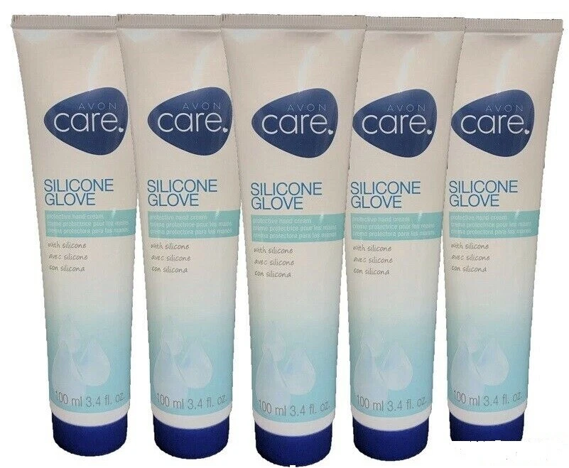 AVON CARE SILICONE GLOVE PROTECTIVE HAND CREAM-3.4 FL OZ ea-Lot of 5-free ship - Image 1 of 1