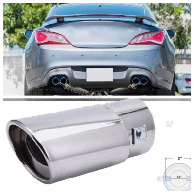 For Hyundai Azera 06-17 Car Stainless Rear Exhaust Pipe Tail Muffler Tip Silver Foto 1 de 4