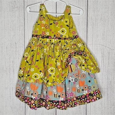 Vestido estampado floral Jelly The Pug Bees Tenley, talla 24 meses Foto 1 de 4