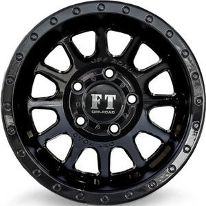 4 Wheels 15" FT5092 15x10 5x114.3 Gloss Black -44ET 73.1CB (FT50921510511444GB) - Picture 1 of 3