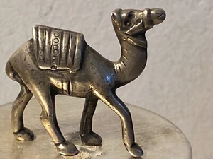 Antique Silver-Silver Plate Miniature Camel Figurine - Picture 1 of 24