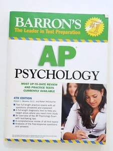 BARRONS AP PSYCHOLOGY 4TH EDITION ALLYSON J WESELEY AND ROBERT MCENTARFFER - Picture 1 of 4