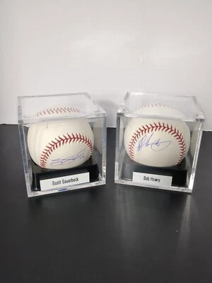 Autógrafo oficial de béisbol firmado por Scott Sauerbeck Howry de la Liga Americana Yankees Foto 1 de 4