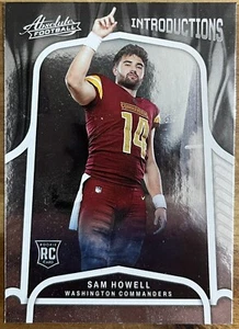 2022 Panini Absolute SAM HOWELL Introductions Rookie RC #INT-4 - Commanders - Imagen 1 de 2