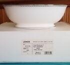 Lenox USA Fine Bone China PEARL PLATINUM 9" Oval Open Vegetable Bowl NEW IN BOX 
