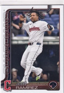 2025 Topps MLB Baseball Series 1 No. 77 Jose Ramirez Guardians - Bild 1 von 2