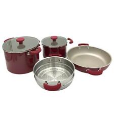 Rachael Ray Create Delicious Aluminum Stacking Set Red - Set of 6
