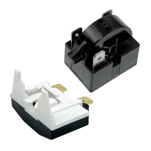 Starter Relay 12 Ohm 3 Pin and 1/2HP 375W Overload Protector for Mini Fridges - Picture 1 of 6