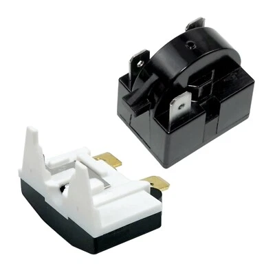 Relé de arranque 12 ohmios 3 pines y 1/2 HP 375W protector de sobrecarga para mini refrigeradores Foto 1 de 4