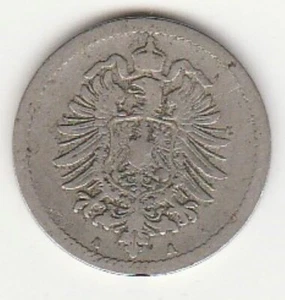 1875-A | Deutschland | 5 Pfennig | Weimarer Republik | KM# 3 | Ext. Fein - Bild 1 von 2