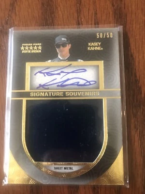 2013 Press Pass Autograph Race-Used #'d  50/50 *KASEY KAHNE #SS-KK - Image 1 of 2