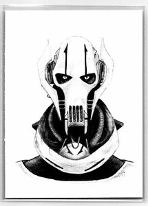 General Grievous Sketch Card - Scott Sketches Trading Card Print Fan Art - Picture 1 of 3
