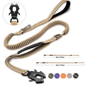 Reflective Shock Absorbing Bungee Dog Leash with Car Seatbelt for Large Dogs - Picture 1 of 21