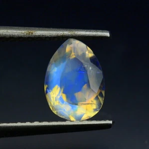 Piedra preciosa facetada corte arco iris blanco natural AAA piedra lunar fuego azul 7,5x5,5x4 mm - Imagen 1 de 3