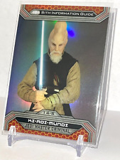2015 Star Wars Chrome Jedi vs Sith Barriss Offee Gold Parallel Card 14-S (38/50)