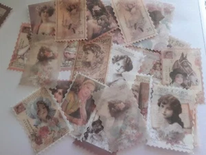 Vintage Style Stickers, Kawaii Stationery, Set of 60, high quality images,  - Bild 1 von 15