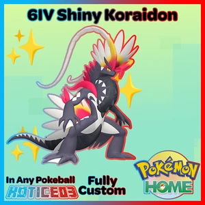 Shiny Koraidon 6IV Pokemon Scharlachrot & Violett Schneller Heimtransfer - Bild 1 von 24