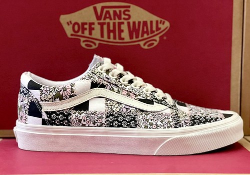 Sneaker da donna floreali Vans Oldol Skoolwork patchworkfy