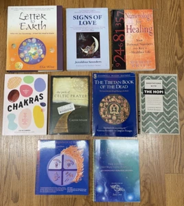 9 Books: Celtic Prayer Chakras Tibetan Book of the Dead Numerology Celestial - Picture 1 of 2