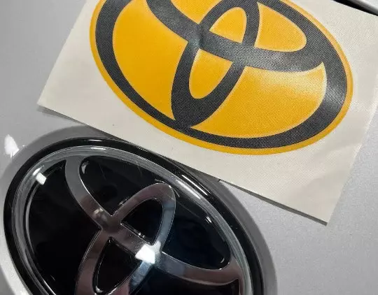 2021 Toyota Tundra/Tacoma Inspired Front Custom Emblem Overlays Decal Sticker - Image 1 of 1