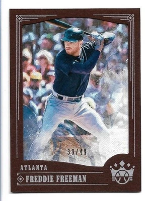 Freddie Freeman 2018 Panini Diamond Kings Brown Frame #143 #39/49 - Image 1 of 2