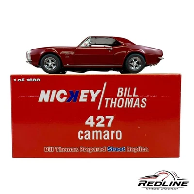 🇺🇸Exact Detail 1967 Nickey Camaro SS427 Bill Thomas Red COA 1:18 HW🇺🇸 - Image 1 of 4