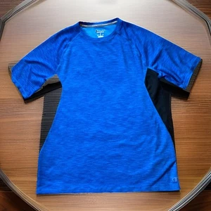 CHAMPION Men’s Short Sleeve Active Tech Tee, Velvet Evening Heather Medium - Picture 1 of 3