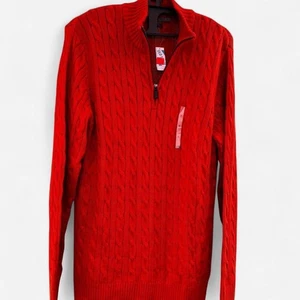 NWT 90's Old Navy Sweatshirt Red-Orange XL - Picture 1 of 4