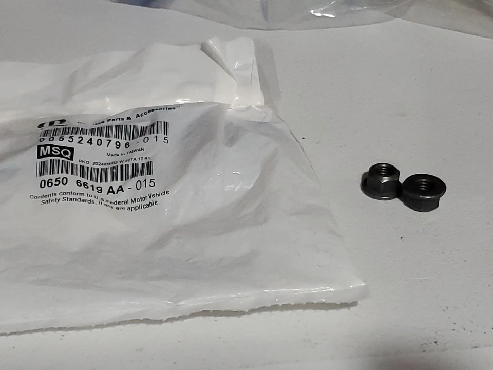 For Ram 1500 2014-2023 Ram 6506619AA Catalytic Converter Nut Pair Of 2 Mopar OEM - Image 1 of 3