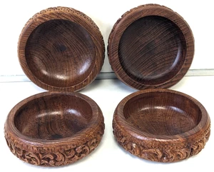 Konvolut alte handgeschnitzte Stapelschalen aus Holz - Bild 1 von 10