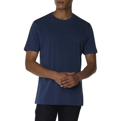 Ben Sherman Camiseta Hombre Cuello Redondo Logo Bordado Informal Verano Algodón - Imagen 1 de 4