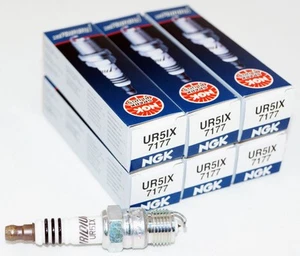 Set of 6 Genuine NGK 7177 UR5IX Iridium IX Spark Plugs - Picture 1 of 10