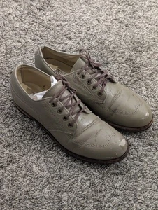 zapatos de vestir drew oxford para hombre talla 9 con cordones punta de ala cuero gris - Imagen 1 de 15