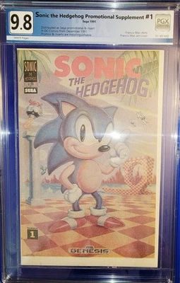 SONIC the HEDGEHOG PROMO #1 9.8 Graded! GameStop Giveaway 1991 1ST APPEARANCE! - Image 1 of 4