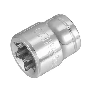Cr-V Steel 3/8-inch Drive E20 External Torx Shallow Socket - Picture 1 of 6