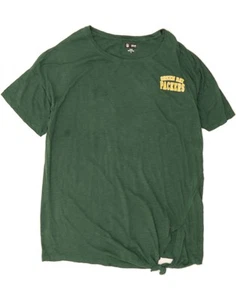 NFL Womens Green Bay Packers Graphic T-Shirt Top UK 18 XL Green Polyester DA23 - Picture 1 of 4