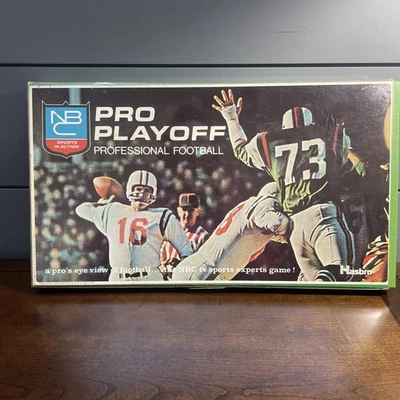 Vintage NBC Pro Playoff Football Game - VERY GOOD + Hasbro 1969 - Image 1 of 4