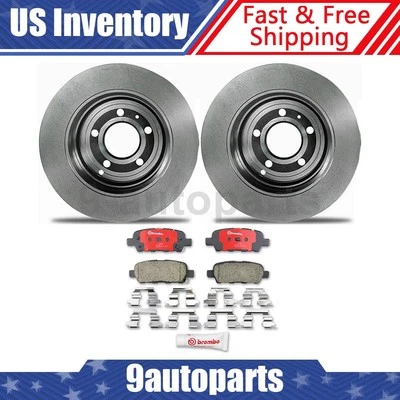 Kit de frenos traseros Brembo rotores de disco pastillas de cerámica para 2008 2009 2010 Infiniti Ex35 Foto 1 de 4