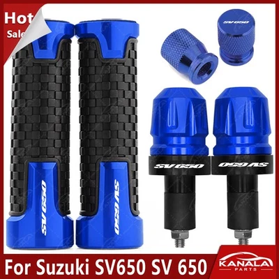 For Suzuki SV650 SV 650 CNC Motorcycle Handlebar Grip Handle Grips End Plug Set - Imagem 1 de 4