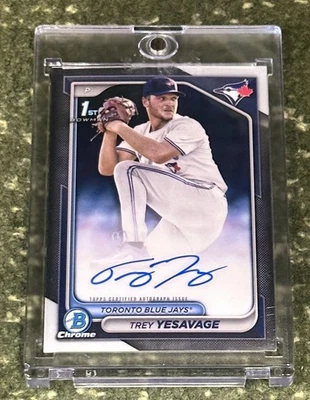 2024 Bowman Draft Trey Yesavage 1st Bowman Auto Toronto Blue Jays  - Image 1 of 2