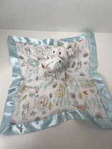 Bananafish Baby Security Blanket Lovey With Soft Plush Giraffe Head & Satin Trim - Picture 1 of 9
